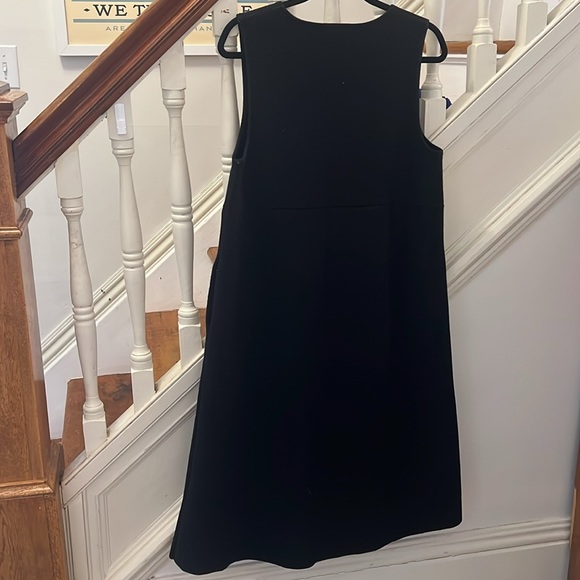 Oak & Fort - Black wool feel dress with pockets - M - Picture 2 of 8